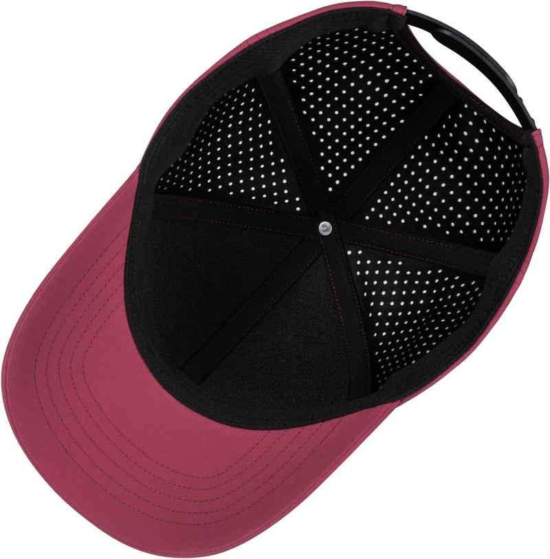 VOBOOM Men Quick Dry Baseball Cap Laser Cut Mesh Ball Curved Brim Snapback Hat - Image 4